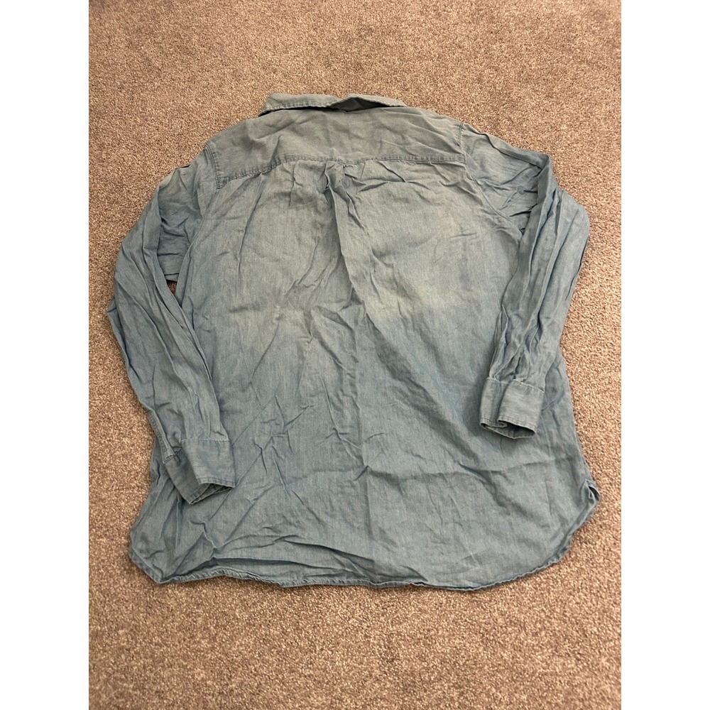 Westbound Button Down Shirt Womens XL Light Blue Excellent Cotton Lyocell Blend - Picture 9 of 9
